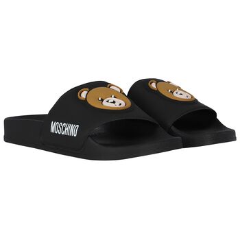 Black Teddy Bear Logo Sliders