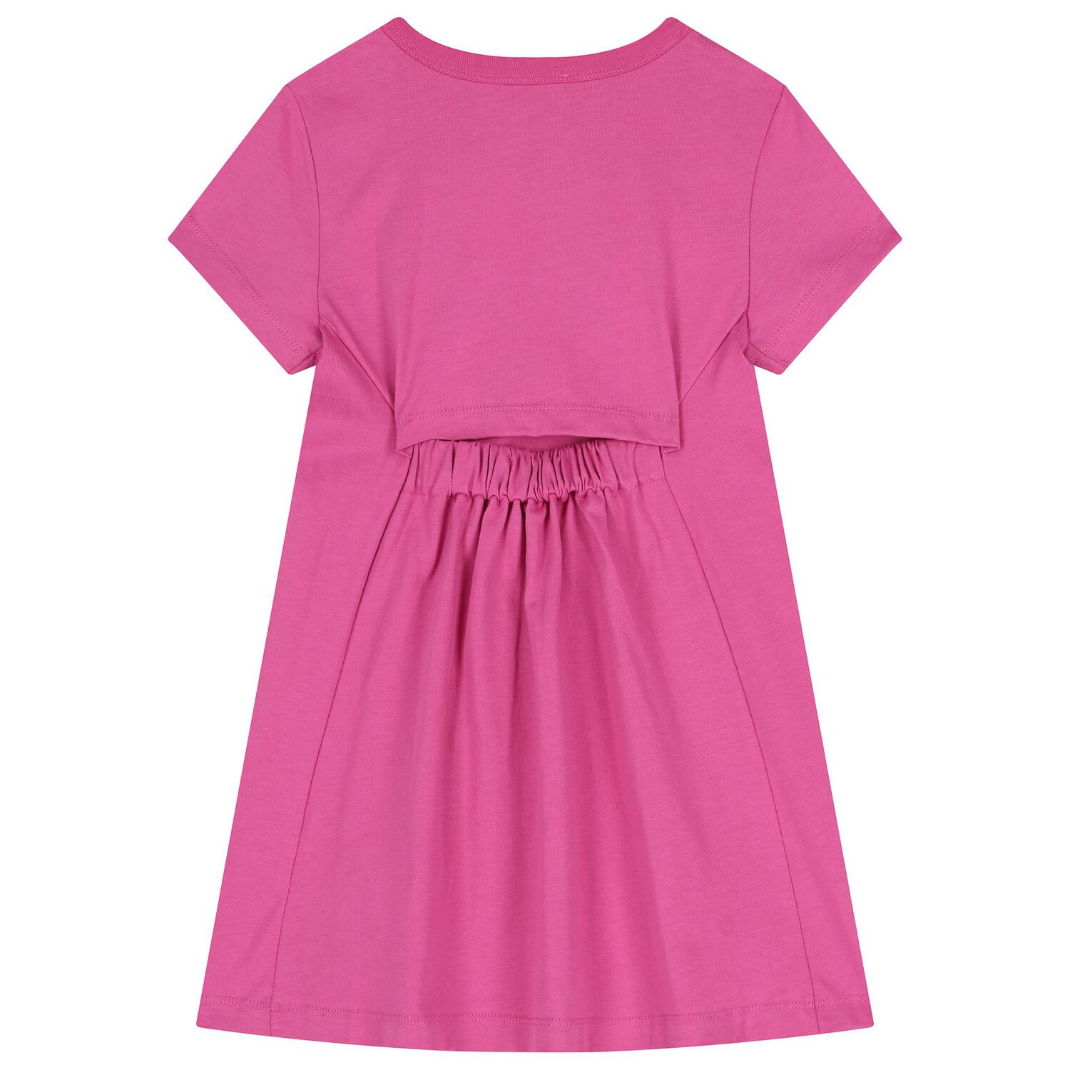 Girls Pink Logo T-Shirt Dress , 1, hi-res