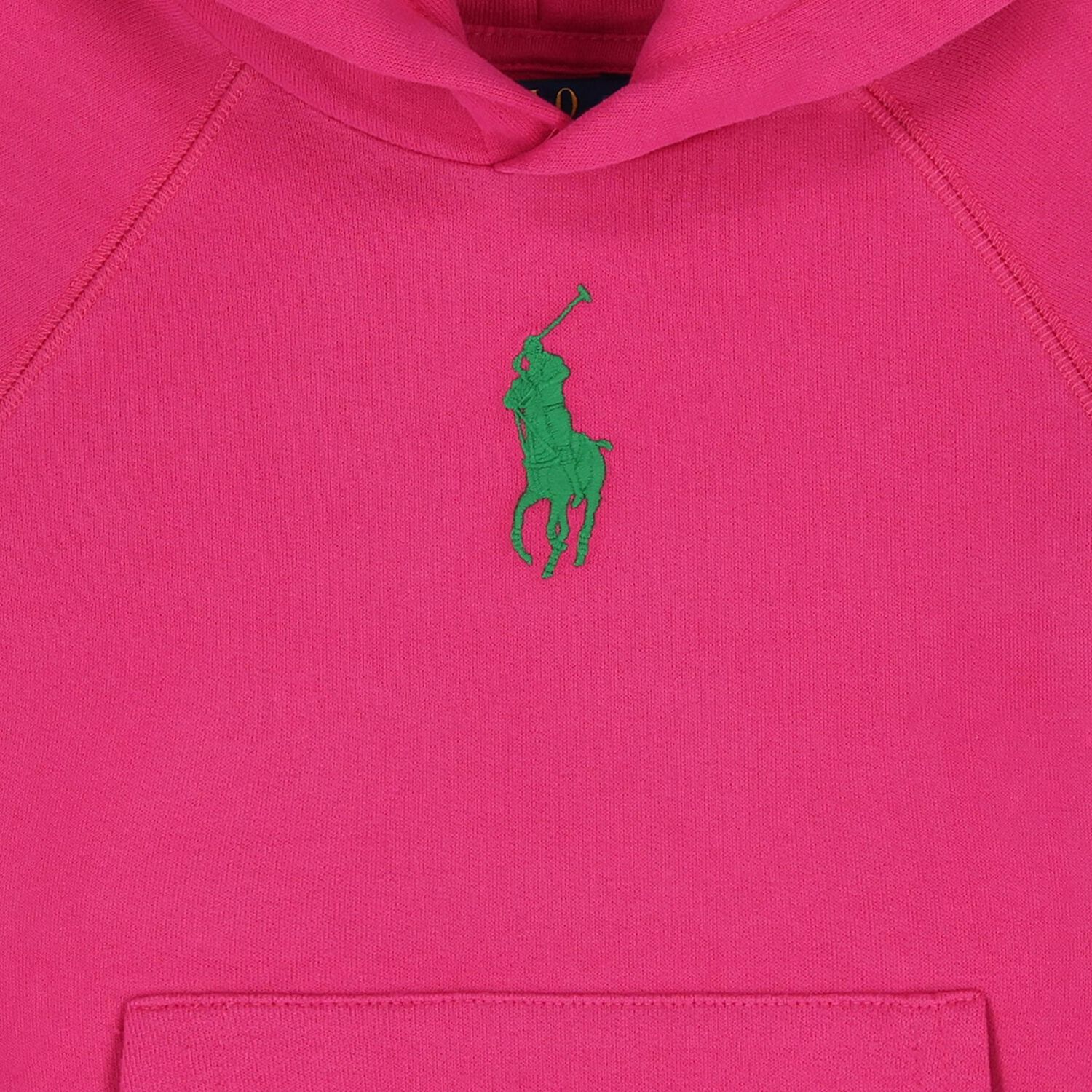 Girls Pink Logo Hooded Top, 1, hi-res