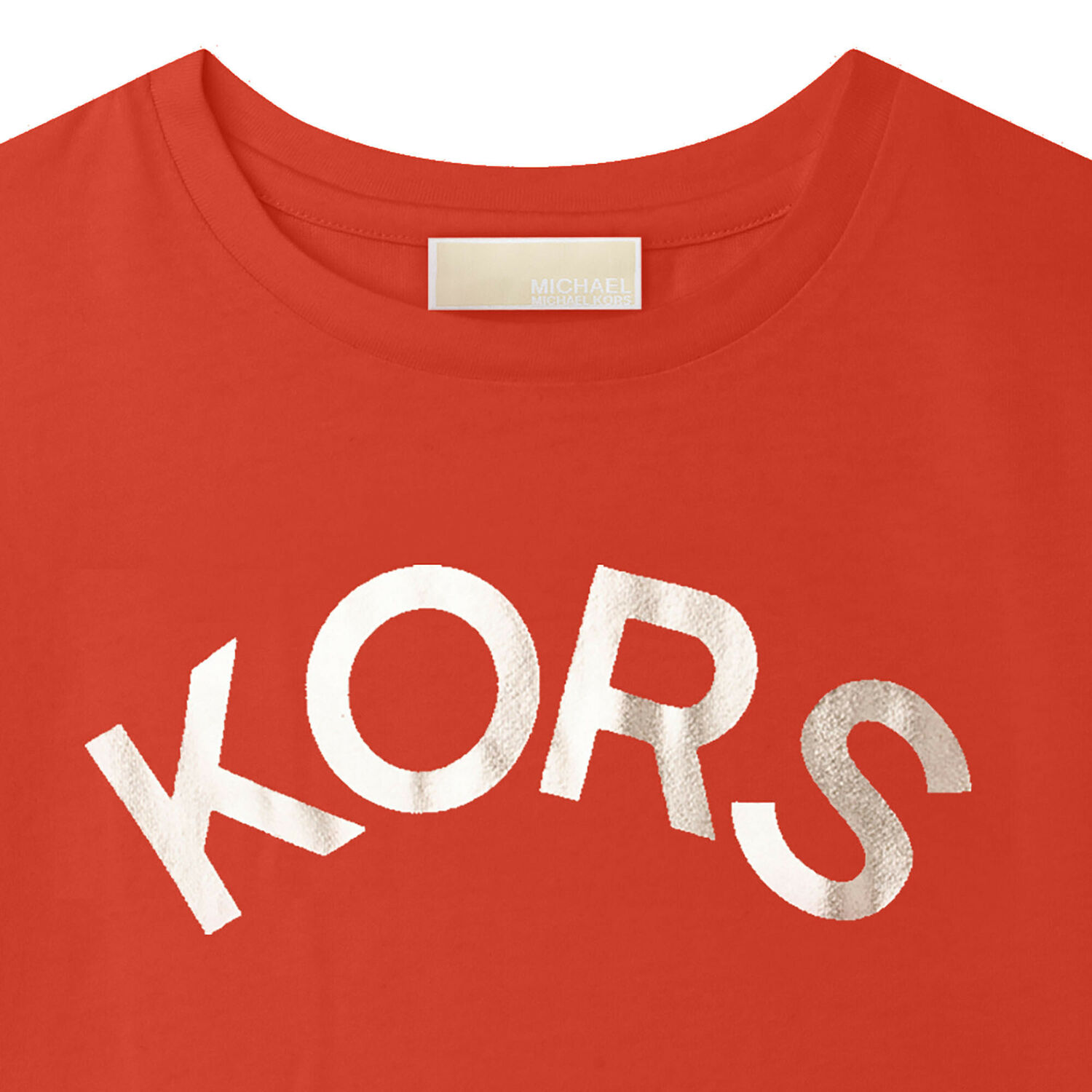 تيشيرت بالشعار باللون البرتقالي للبنات, 4, hi-res image number null