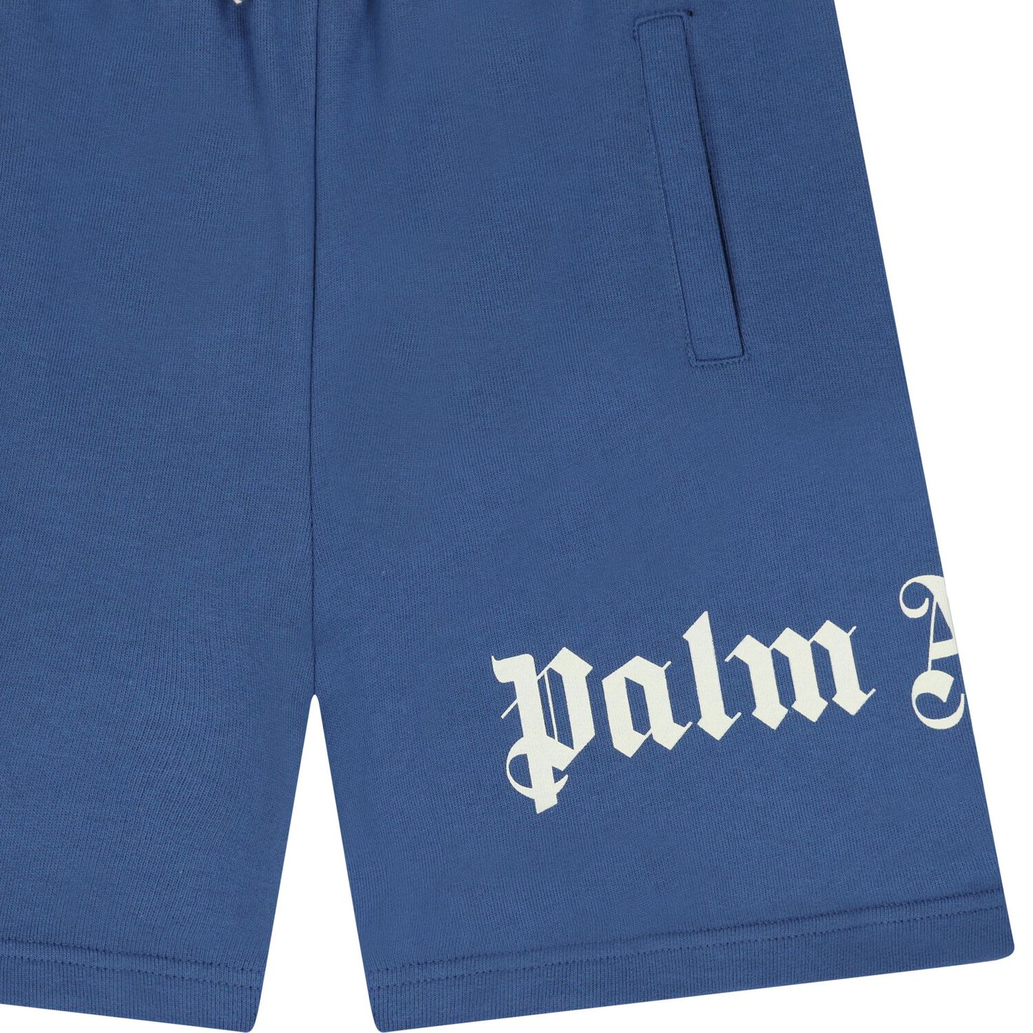 Boys Blue Logo Shorts, 1, hi-res