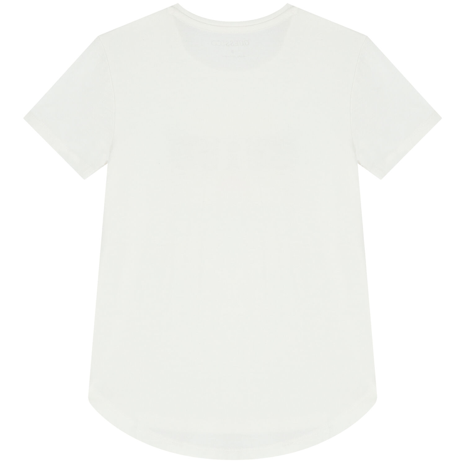 تيشيرت بنات بالشعار باللون الأبيض, 1, hi-res