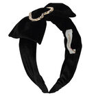 طوق شعر قلب باللون الاسود, 1, hi-res