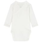  بودي سوت بنات  بطبعة قلوب باللون الأبيض (3 قطع) , 1, hi-res