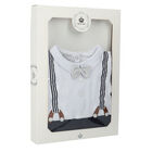 Baby Boys Navy & White Babygrow, 1, hi-res