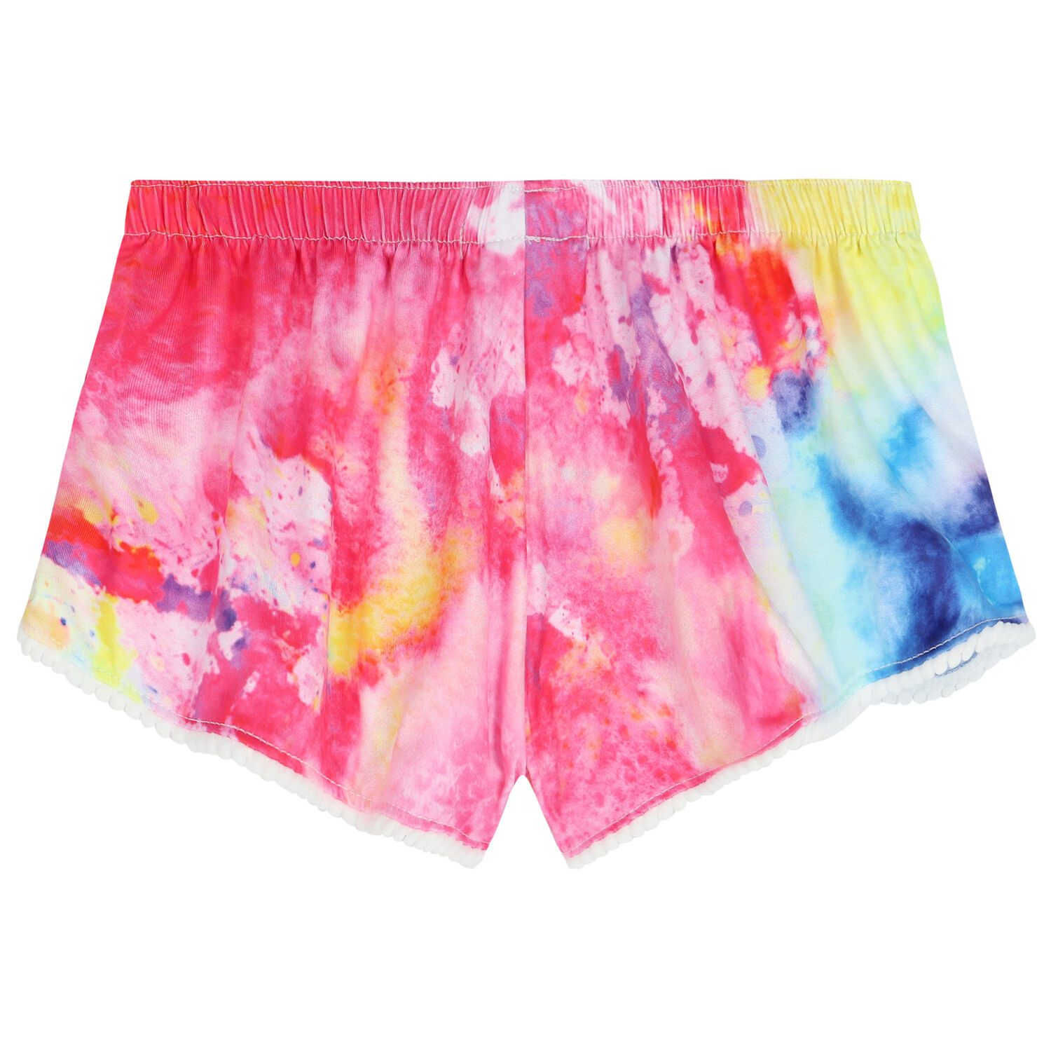 Girls Pink, Yellow & Red Swim Shorts, 1, hi-res image number null