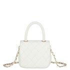 Girls Ivory Heart Quilted Handbag, 1, hi-res