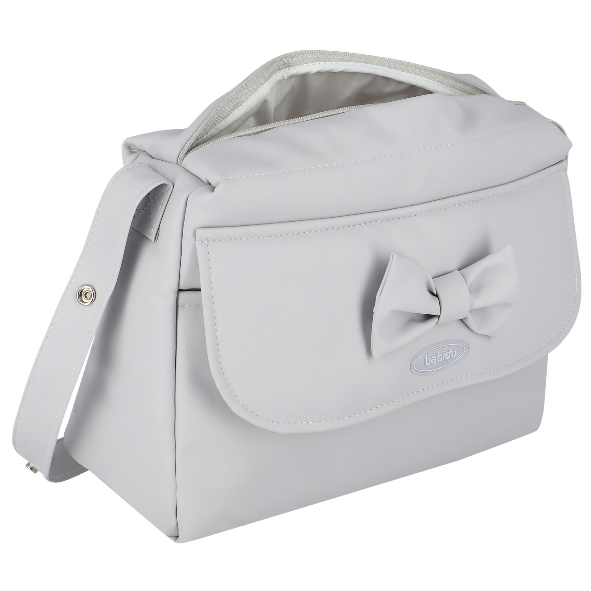 Babidu Grey Bow Baby Changing Bag Junior Couture UAE