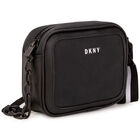 حقيبة بالشعار باللون الأسود للبنات, 1, hi-res