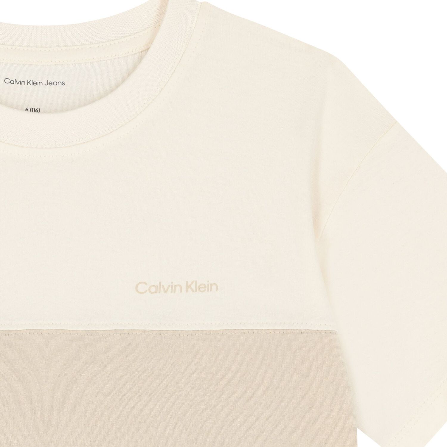 قميص قطني للأولاد باللون العاجي والبيج, 2, hi-res image number null