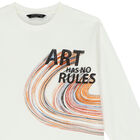 Boys Ivory Long Sleeve Top, 1, hi-res