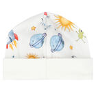 Baby Boys White Space Hat, 1, hi-res