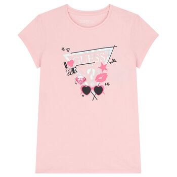Girls Pink Logo T-Shirt