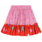 Girls Pink Stars Skirt, 1, hi-res