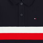 Boys Navy Blue, Red & White Logo Polo Shirt, 1, hi-res
