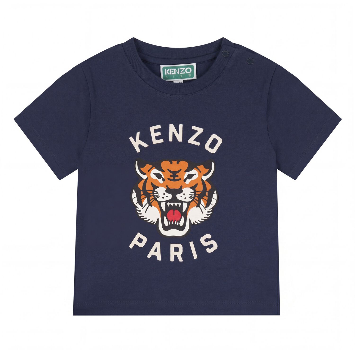 Younger Navy Blue Tiger Logo T-Shirt, 1, hi-res