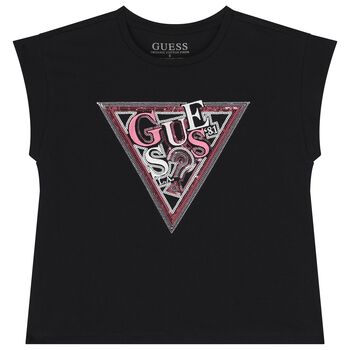 Girls Black Logo T-Shirt