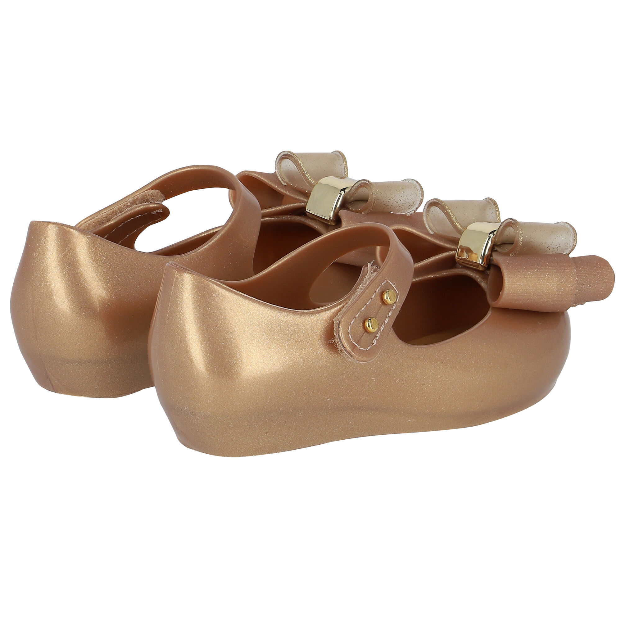 Gold jelly shoes online