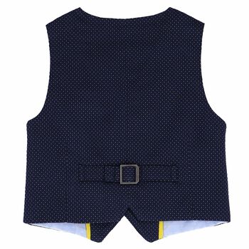 Boys Navy Blue Waistcoat