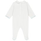 Baby Boys White & Blue Logo Babygrow Gift Set, 1, hi-res