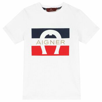 Boys White Logo T-Shirt