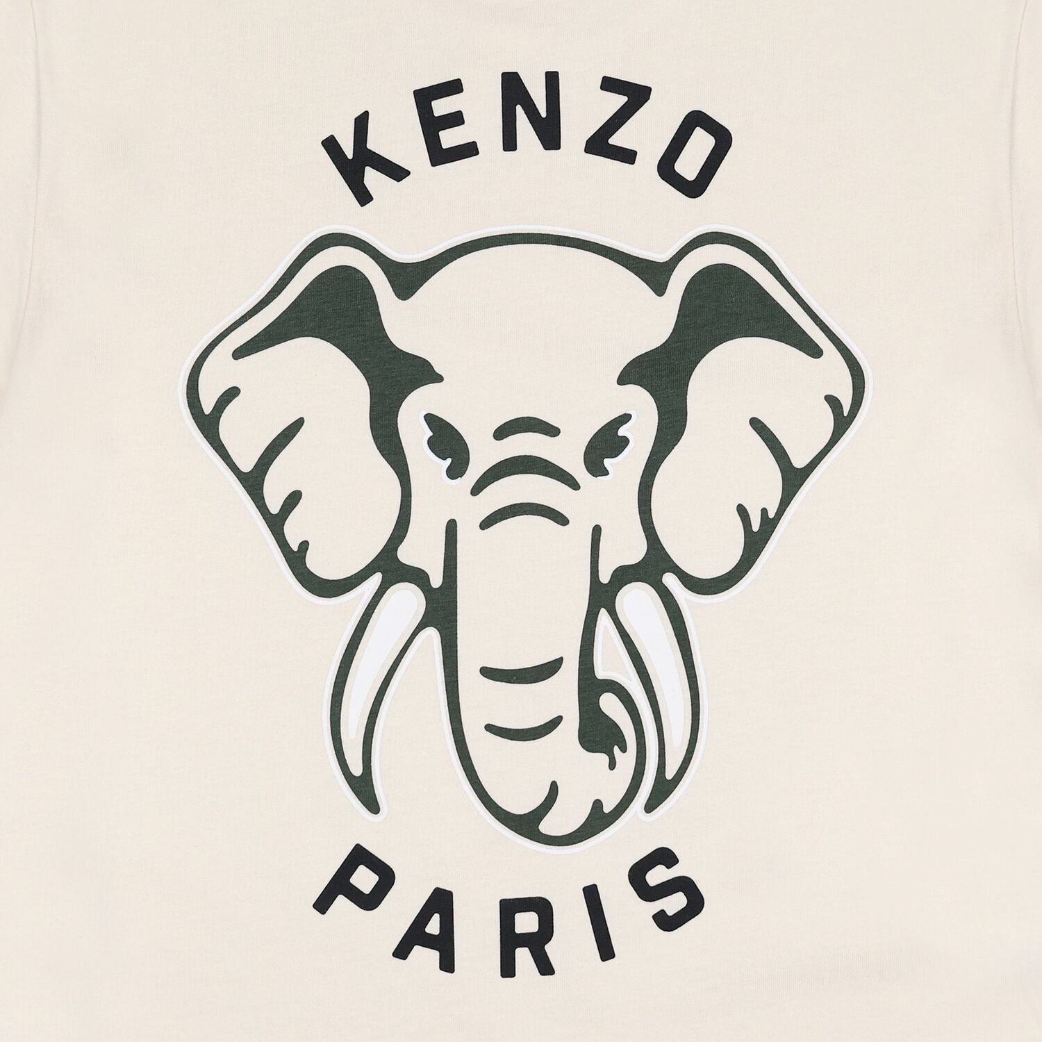 Beige Elephant Logo T-Shirt , 1, hi-res