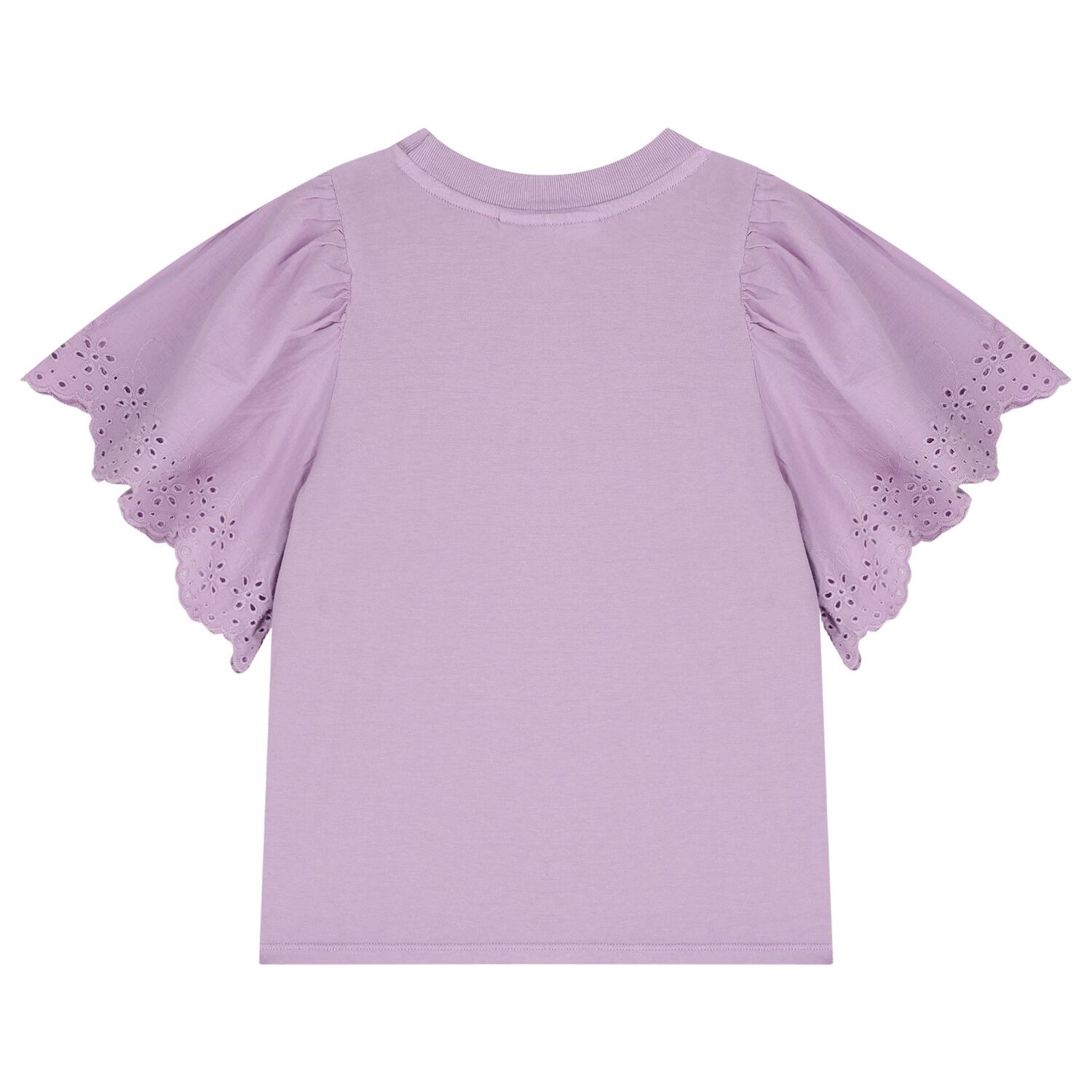 تيشيرت بنات بالشعار باللون البنفسجى, 2, hi-res