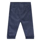 Baby Boys Ivory & Blue Trousers Set, 1, hi-res