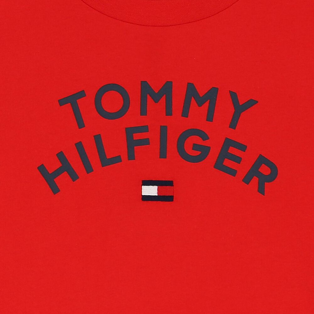 Tommy Hilfiger Boys Red Logo T-Shirt | Junior Couture UAE