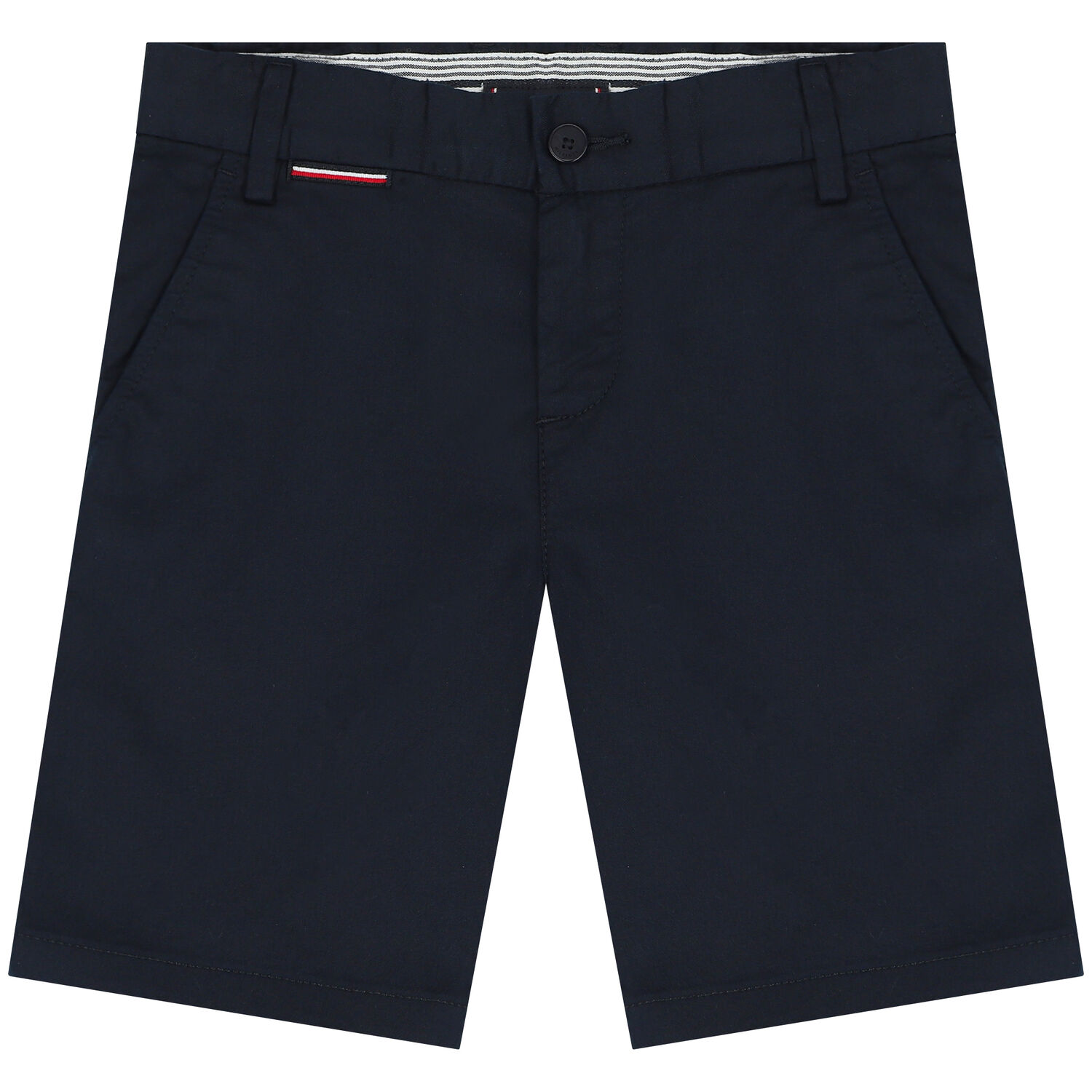 Boys Navy Blue Logo Chino Shorts, 1, hi-res image number null