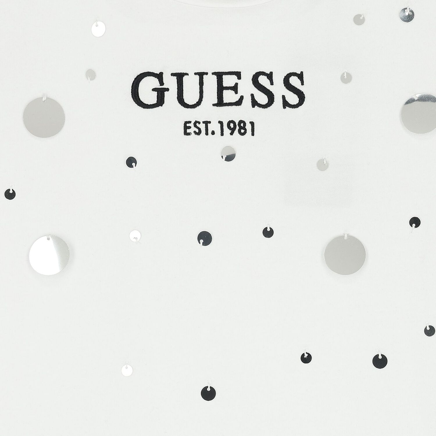 تي شيرت بنات مزين بشعار ترتر باللون الأبيض, 1, hi-res