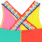 Girls Multi-Colored Logo Swimsuit, 1, hi-res
