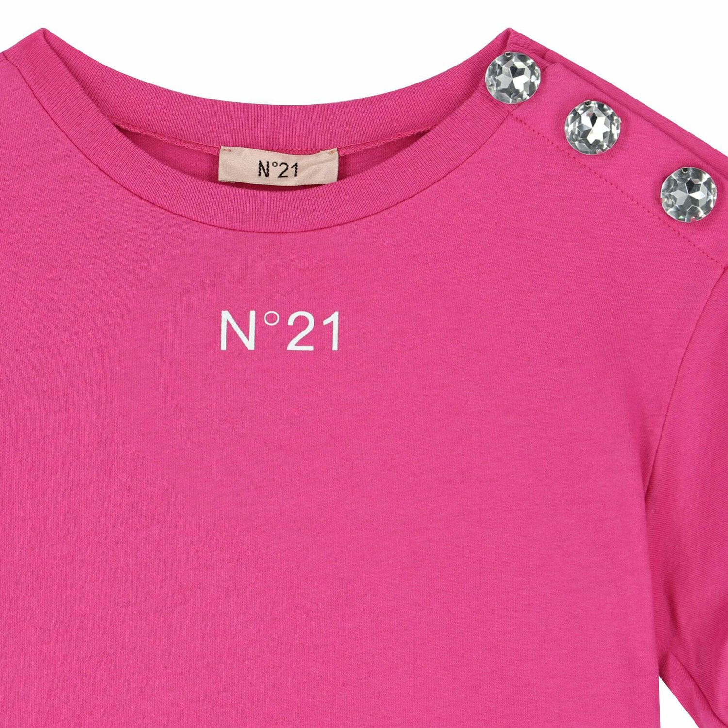 Girls Pink Logo Top, 1, hi-res image number null