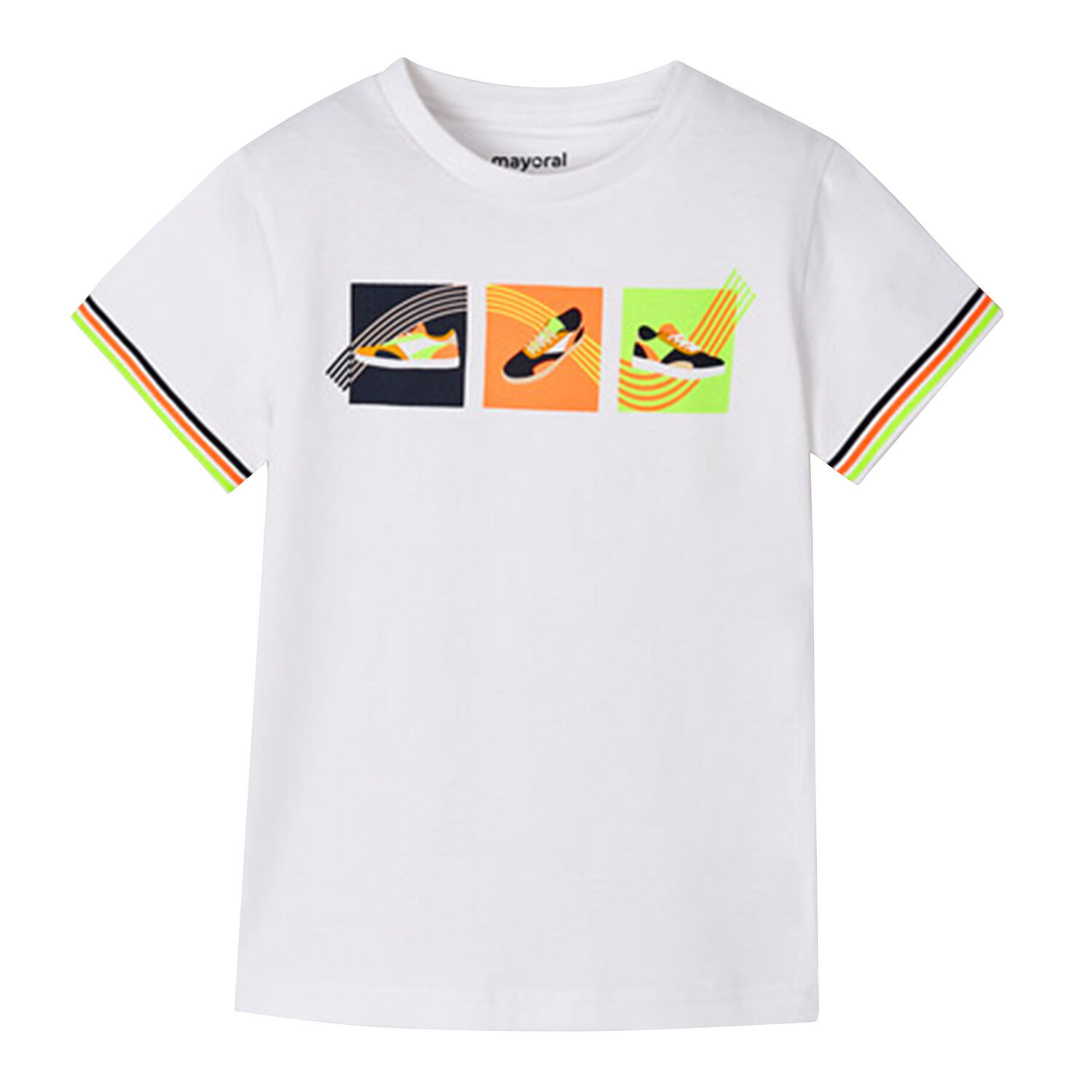 Boys White Sneaker T-Shirt, 2, hi-res image number null