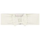 Baby Girls Ivory Logo Ruffled Headband, 1, hi-res