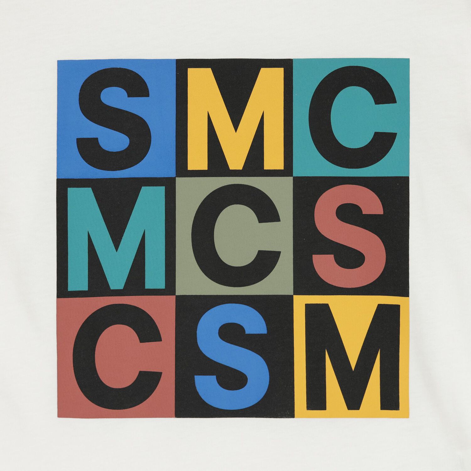 تيشيرت أولاد بالشعار باللون العاجي, 1, hi-res