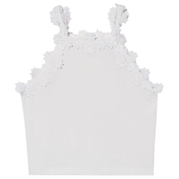 Girls White Lace Top