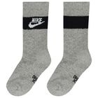 Boys White, Black & Grey Logo Socks ( 6-Pack ) , 1, hi-res