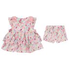 Younger Girls Pink Floral Shorts Set, 1, hi-res