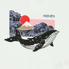 تيشيرت بالشعار باللون الابيض للبنات, 1, hi-res