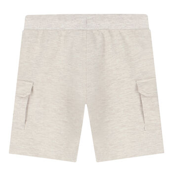 Younger Boys Beige Logo Shorts