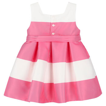 Younger Girls Pink Striped Dress