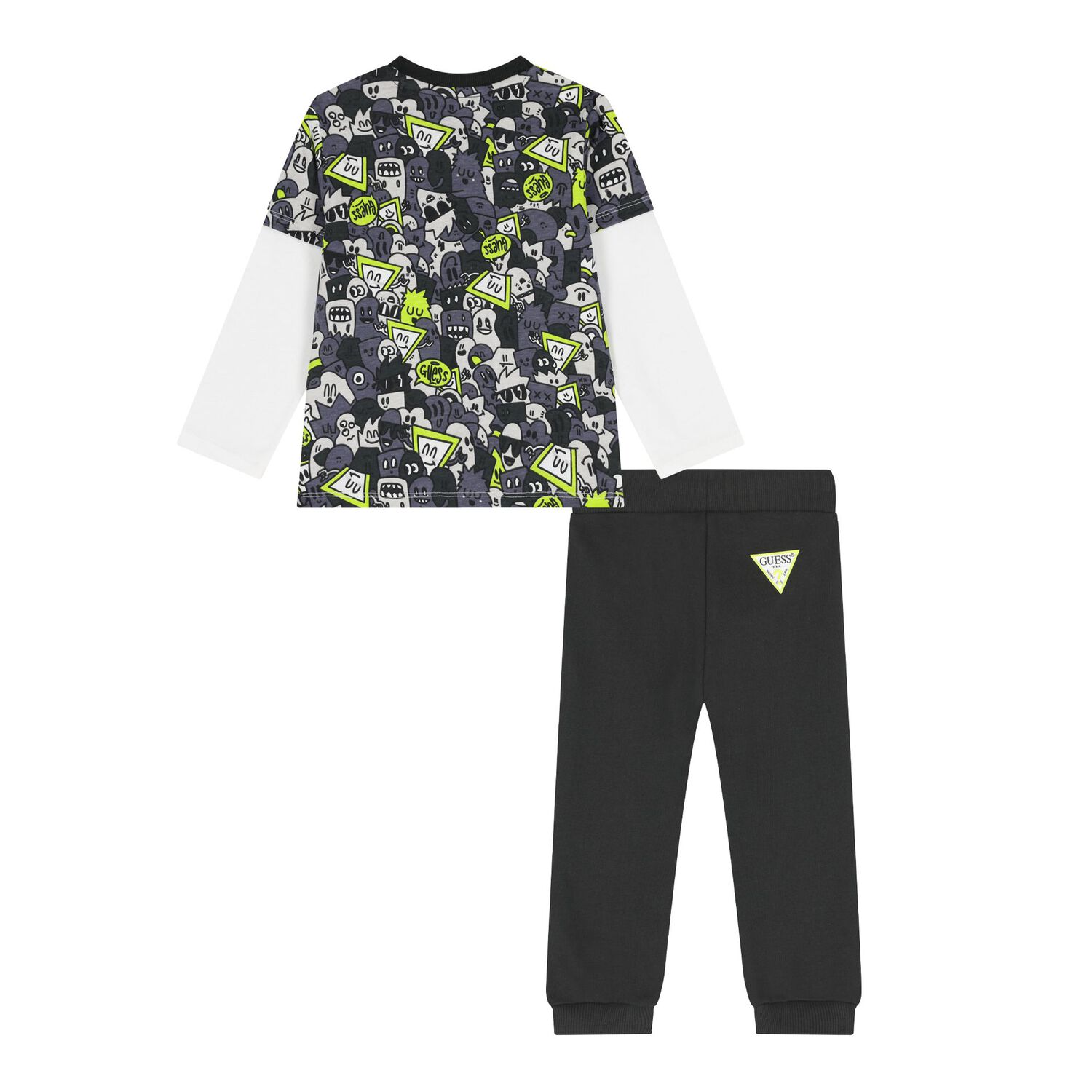 بدلة أولاد رياضية بالشعار باللون الرمادي, 3, hi-res image number null