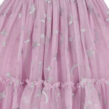 Girls Pink Tulle Stars Skirt