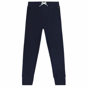 Boys Navy Logo Joggers