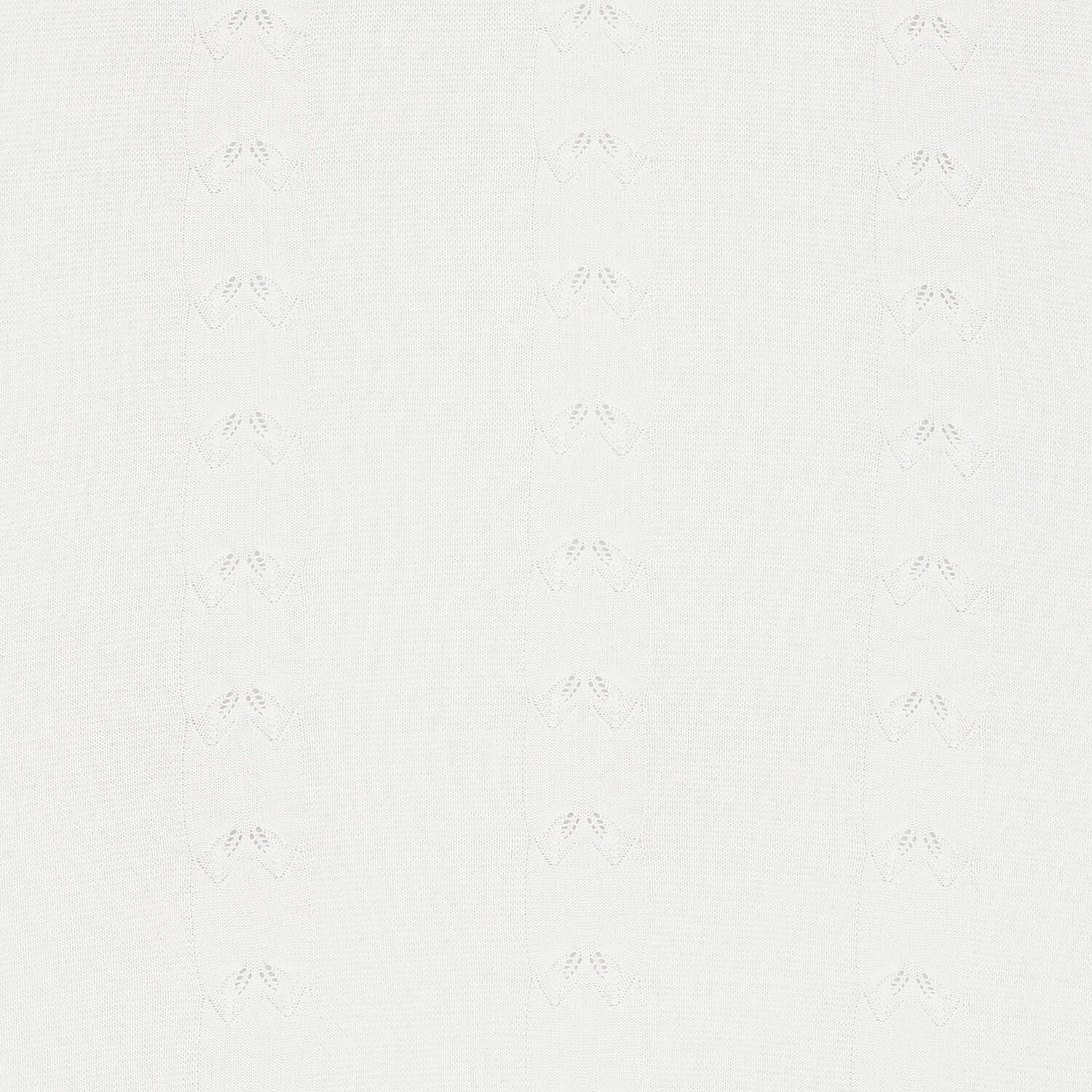 White Cotton Knit Baby Blanket, 2, hi-res