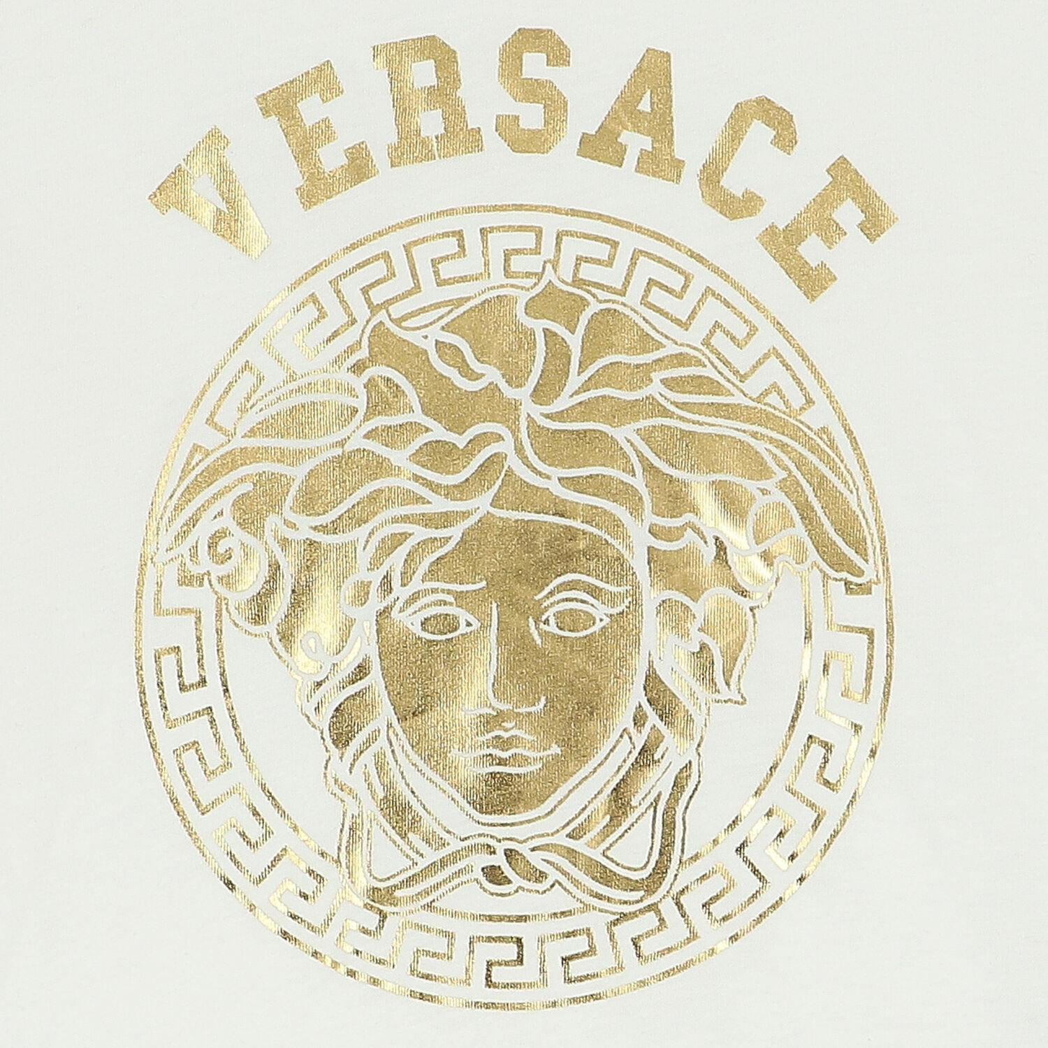 Ivory & Gold Medusa T-Shirt, 1, hi-res