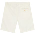 Boys Beige & Ivory Shorts Set, 2, hi-res
