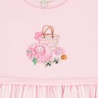 فستان بنات مخطط باللون الوردي والأبيض, 1, hi-res