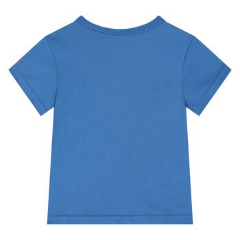 Younger Boys Blue Logo T-Shirt